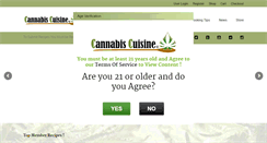 Desktop Screenshot of cannabiscuisine.com