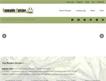 Tablet Screenshot of cannabiscuisine.com